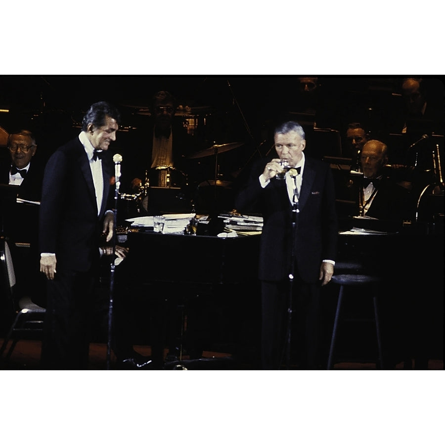 Frank Sinatra and Dean Martin performing Photo Print Image 1