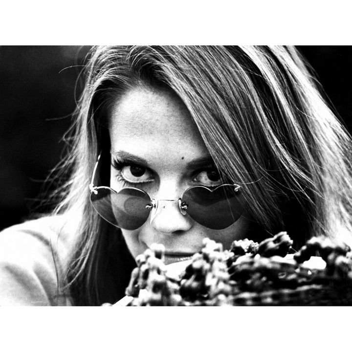 Natalie Wood wearing heart shaped sunglasses Photo Print Image 1