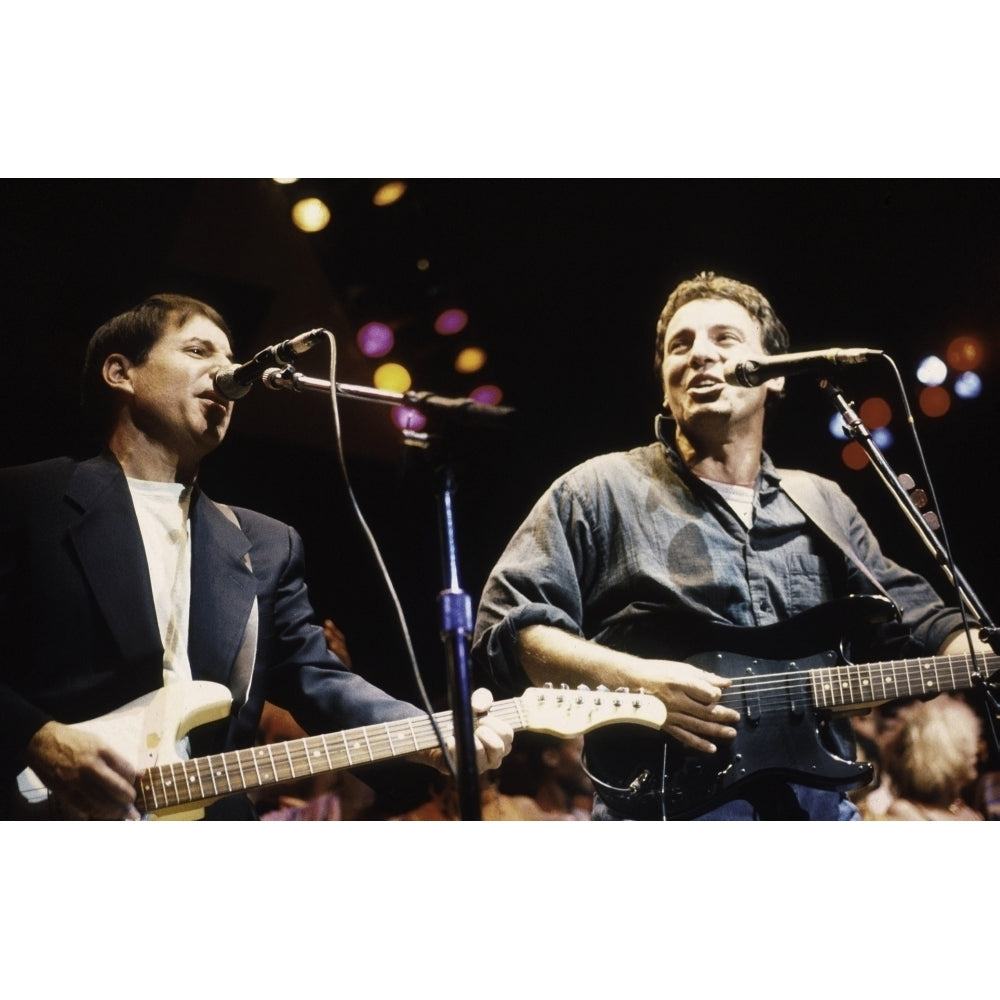 Bruce Springsteen performing with Paul Simon Photo Print Image 1