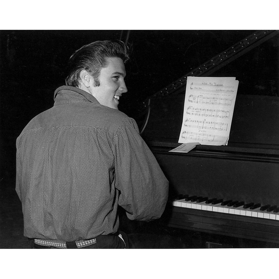 Elvis Presley playing piano Photo Print Image 1