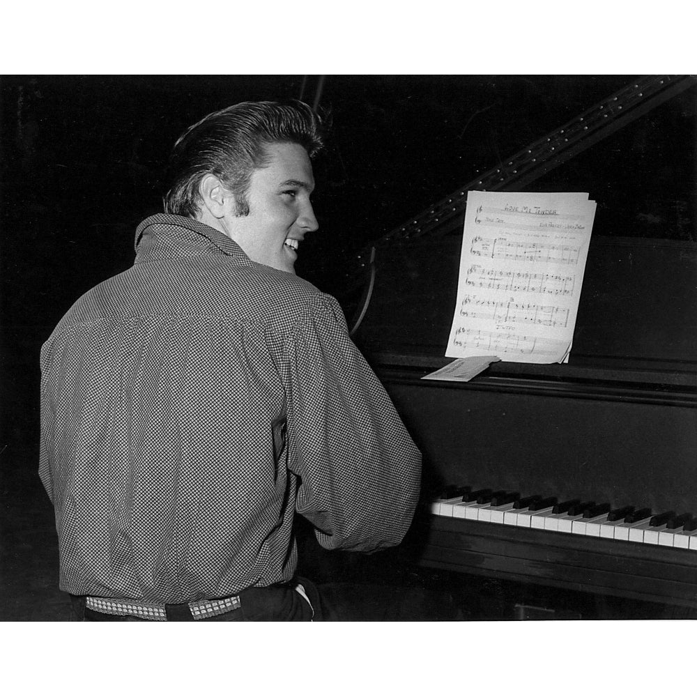 Elvis Presley playing piano Photo Print Image 2