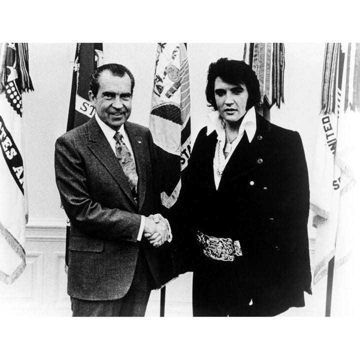 Richard Nixon shaking hands with Elvis Presley Photo Print Image 2