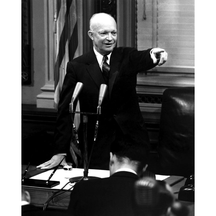 Dwight D Eisenhower pointing Photo Print Image 1