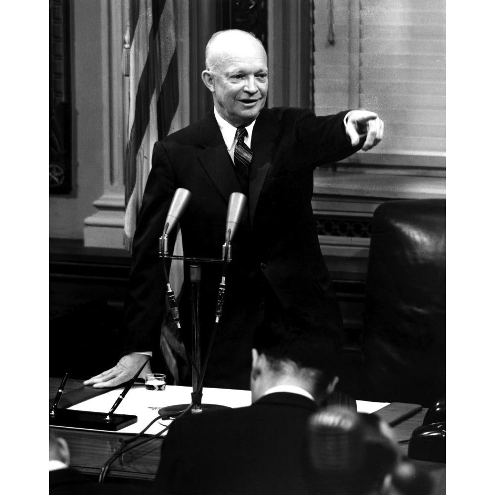 Dwight D Eisenhower pointing Photo Print Image 2