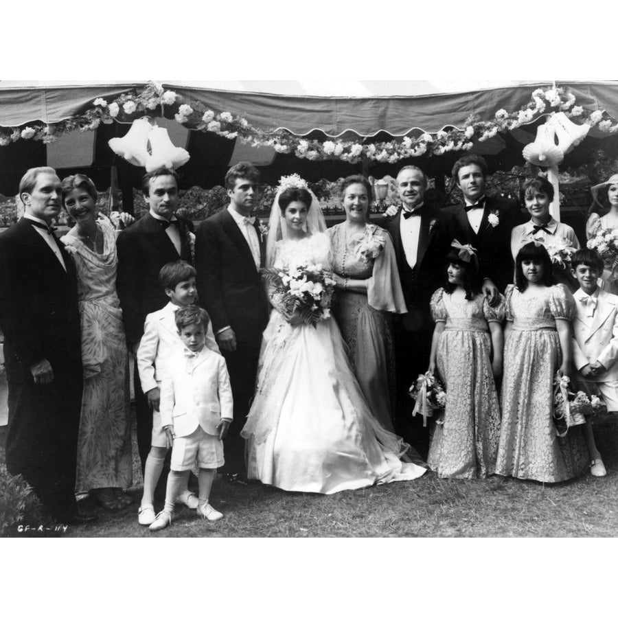 The cast of The Godfather Photo Print Image 1