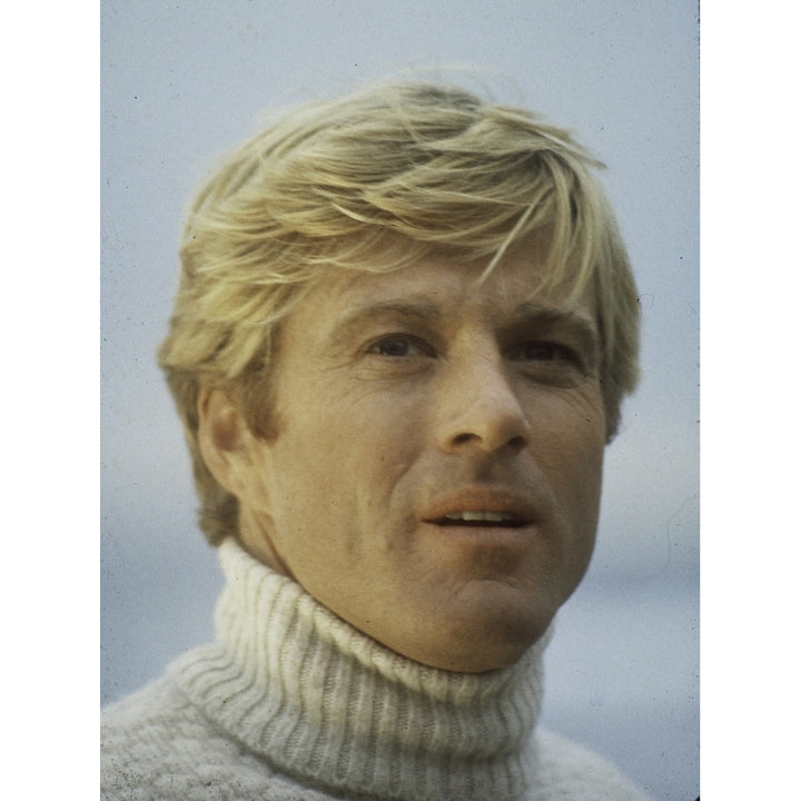 Robert Redford in white turtleneck Photo Print Image 1