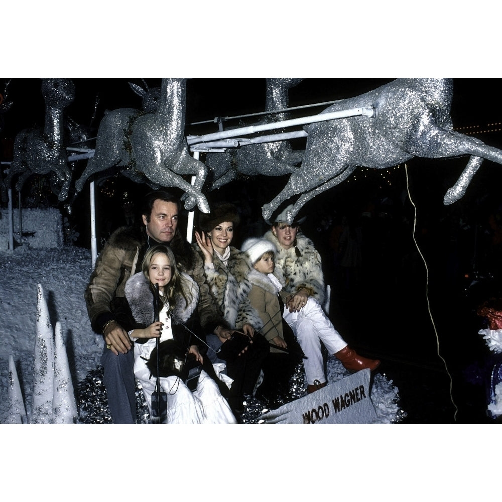 Natalie Wood Robert Wagner and family sitting on a parade float Photo Print Image 2