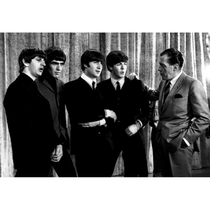 Television still featuring The Beatles on The Ed Sullivan Show Photo Print Image 2