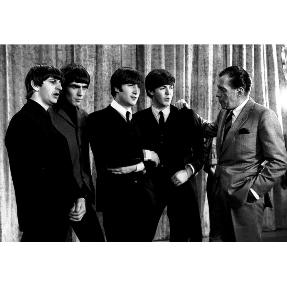 Television still featuring The Beatles on The Ed Sullivan Show Photo Print Image 1