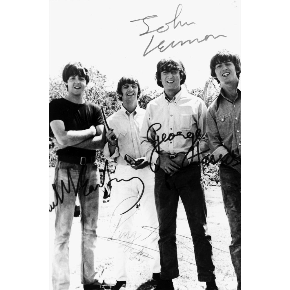 Signed The Beatles Photo Print Image 2