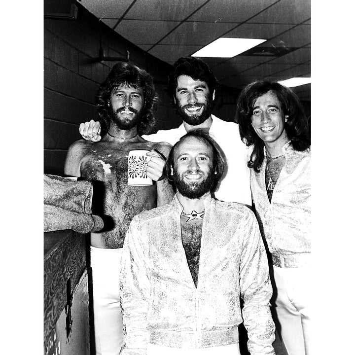 the Bee Gees with John Travolta Photo Print Image 1