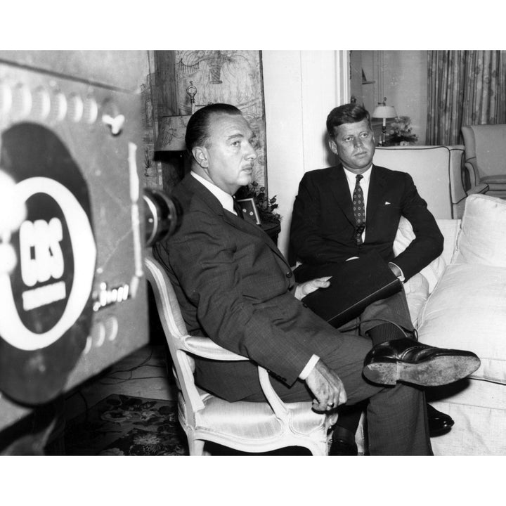 John F Kennedy in an interview with Walter Cronkite Photo Print Image 2