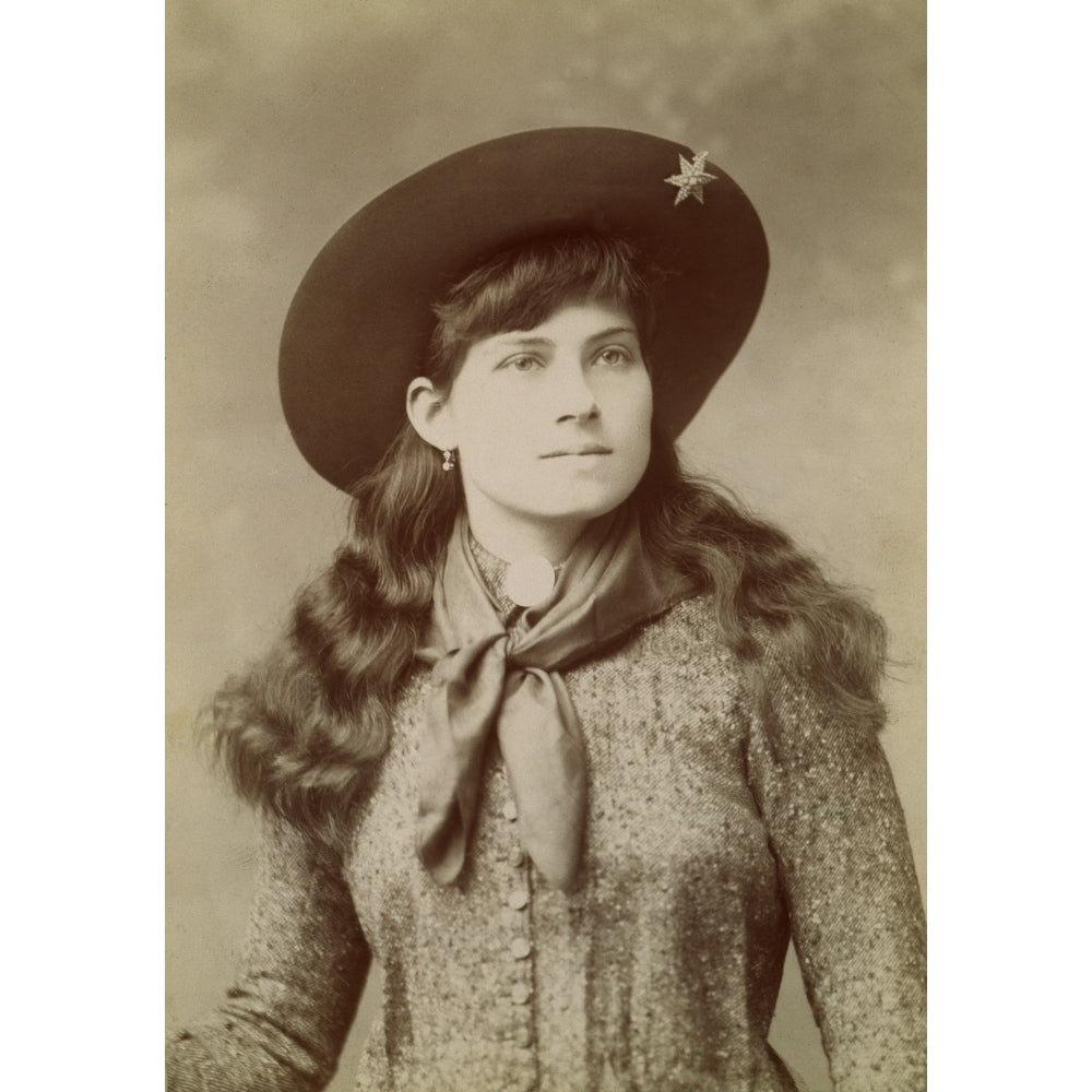 Annie Oakley . Namerican Markswoman Photograph C1890. Poster Print by Image 1