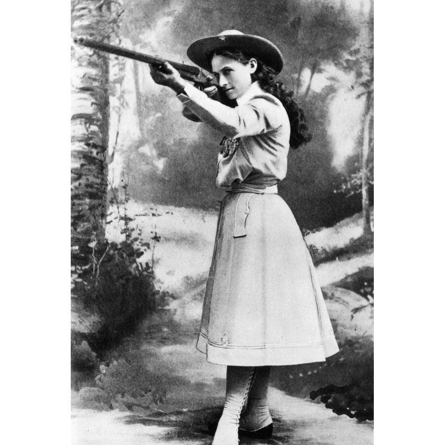 Annie Oakley . Namerican Markswoman. Photographed In 1899. Poster Print by Image 1