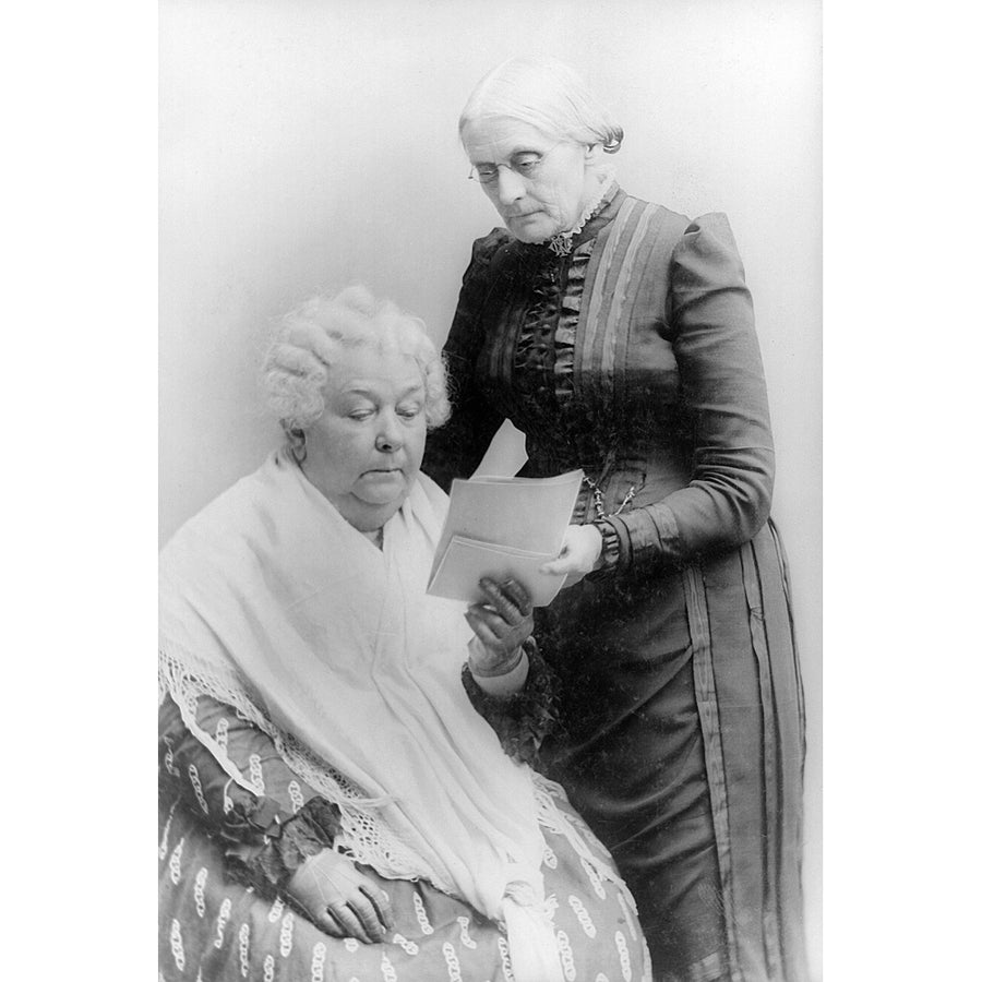 Susan B. Anthony . Namerican WomenS Suffrage Advocate. Photographed With Elizabeth Cady Stanton C1880-1902. Image 1