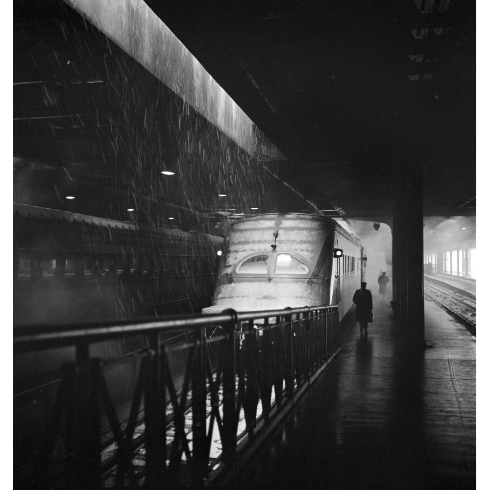 Chicago Union Station. Na Hiawatha Train Of The Chicago Milwaukee St. Paul And Pacific Railroad About To Leave Union Image 2