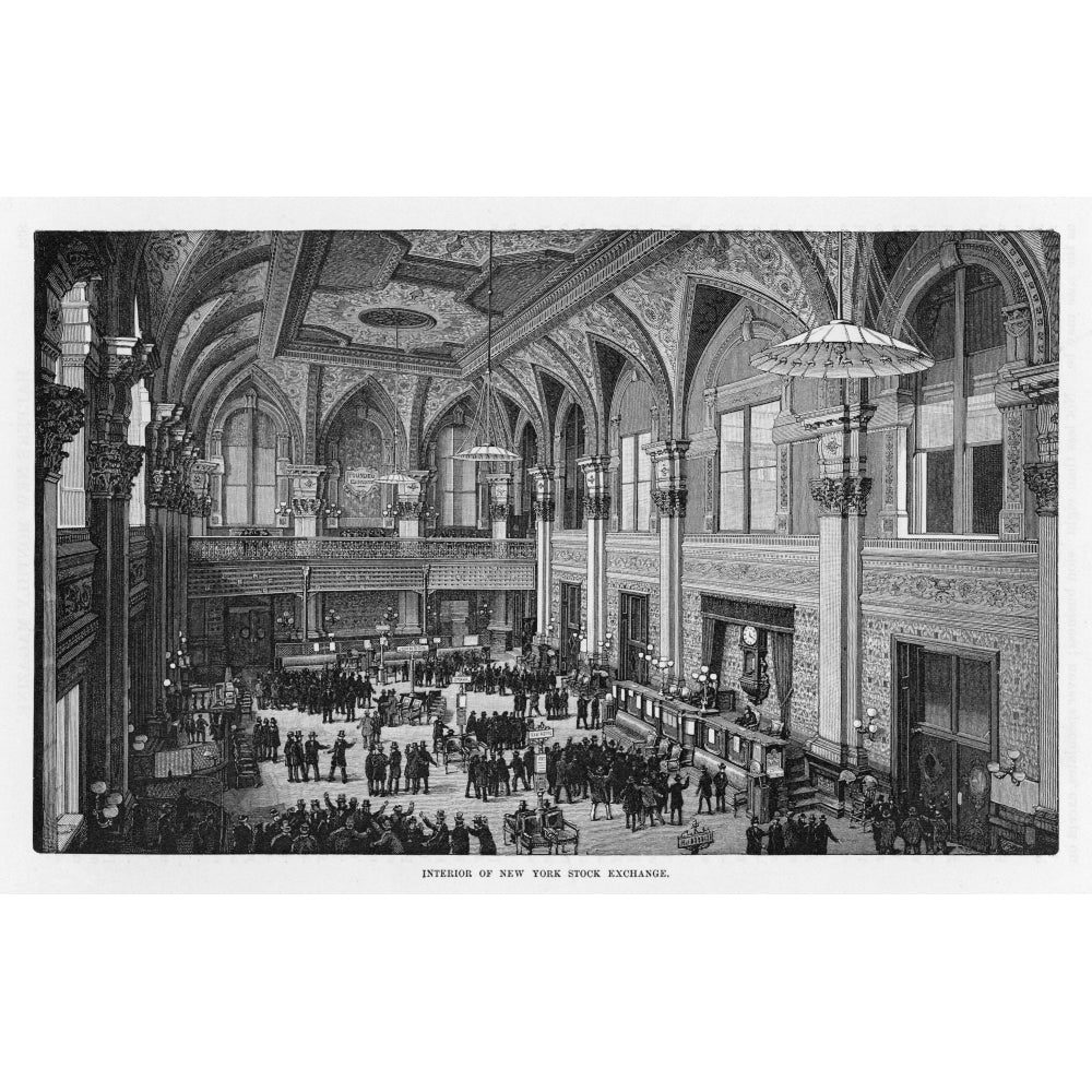 York Stock Exchange 1885 Poster Print By Mary Evans Picture Library Image 1