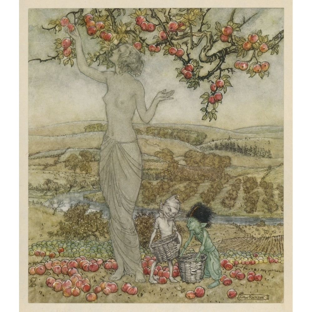 Pomona Roman Goddess Of Fruitful Abundance Poster Print By Mary Evans Picture Libraryarthur Rackham Image 2