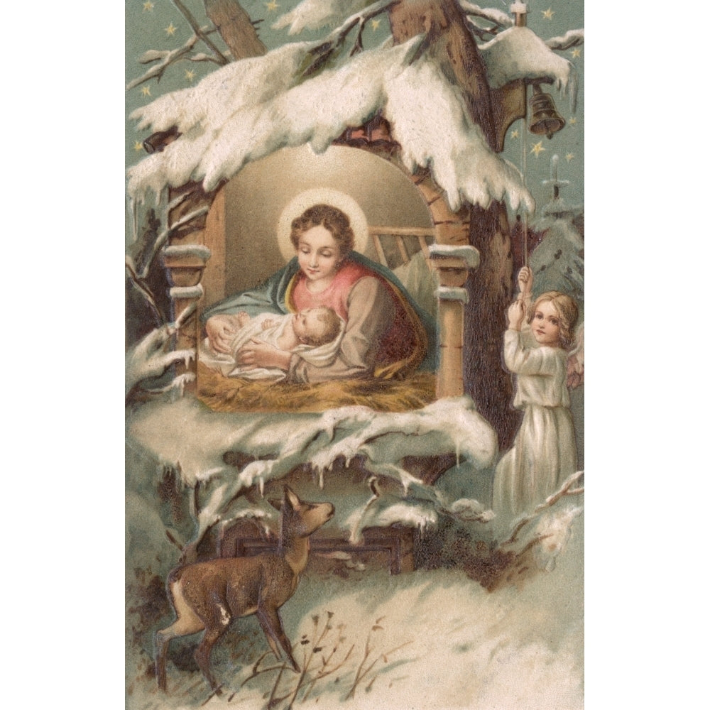 Christmas Nativity Scene Poster Print By Mary Evans Picture Library Image 1