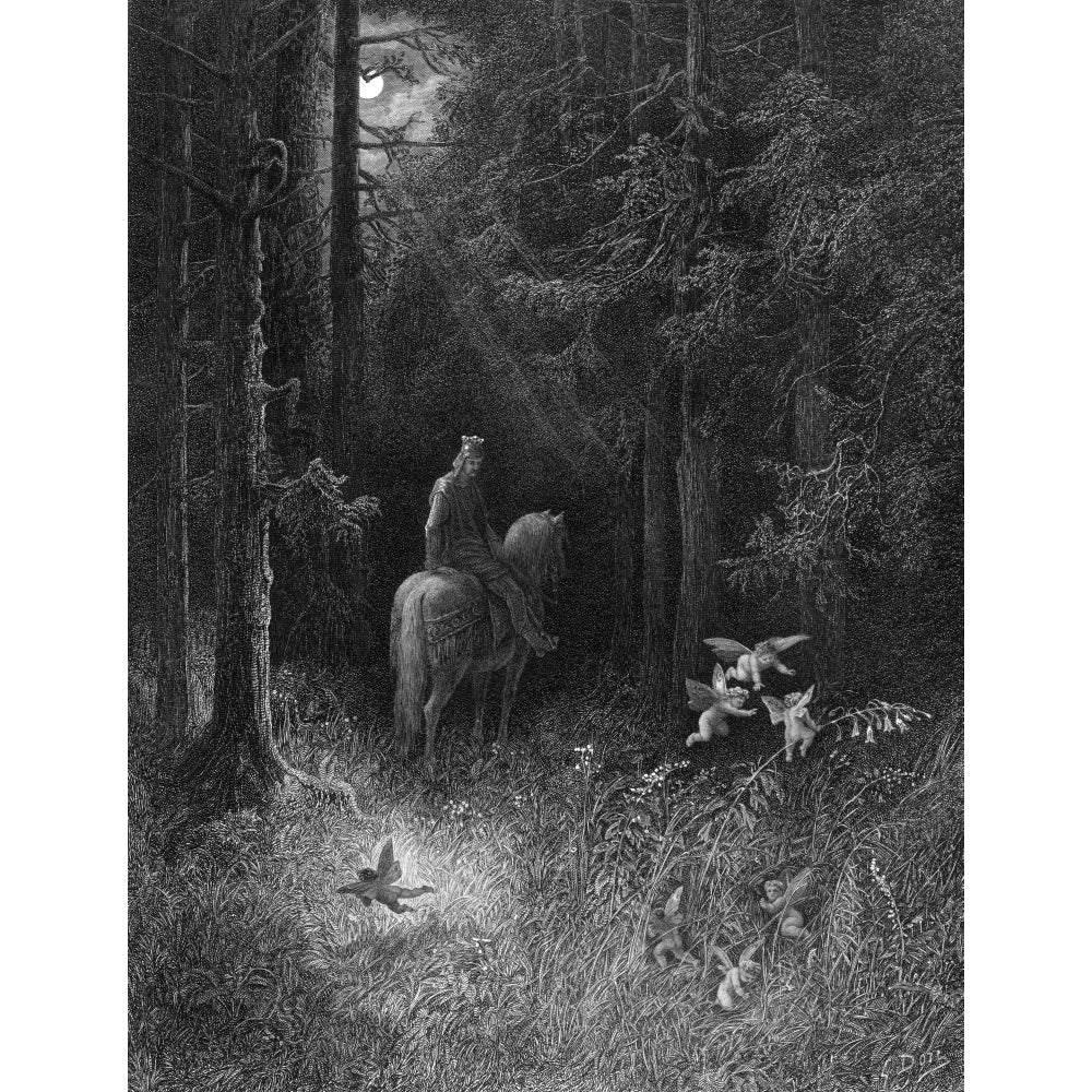 Knight And Fairies Poster Print By Mary Evans Picture Library Image 2