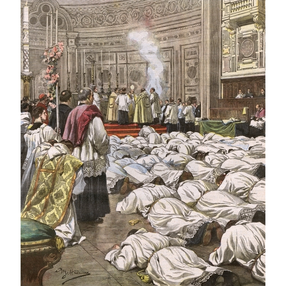 Priests At Rome Poster Print By Mary Evans Picture Library Image 2