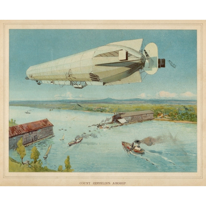 Zeppelin Lz-4 Tri.Flight Poster Print By Mary Evans Picture Library Image 1