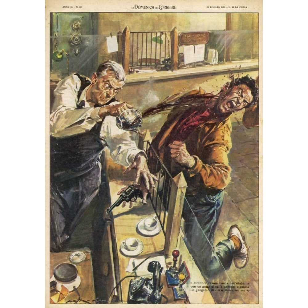 Attempted Bank Raid1959 Poster Print By Mary Evans Picture Library Image 1