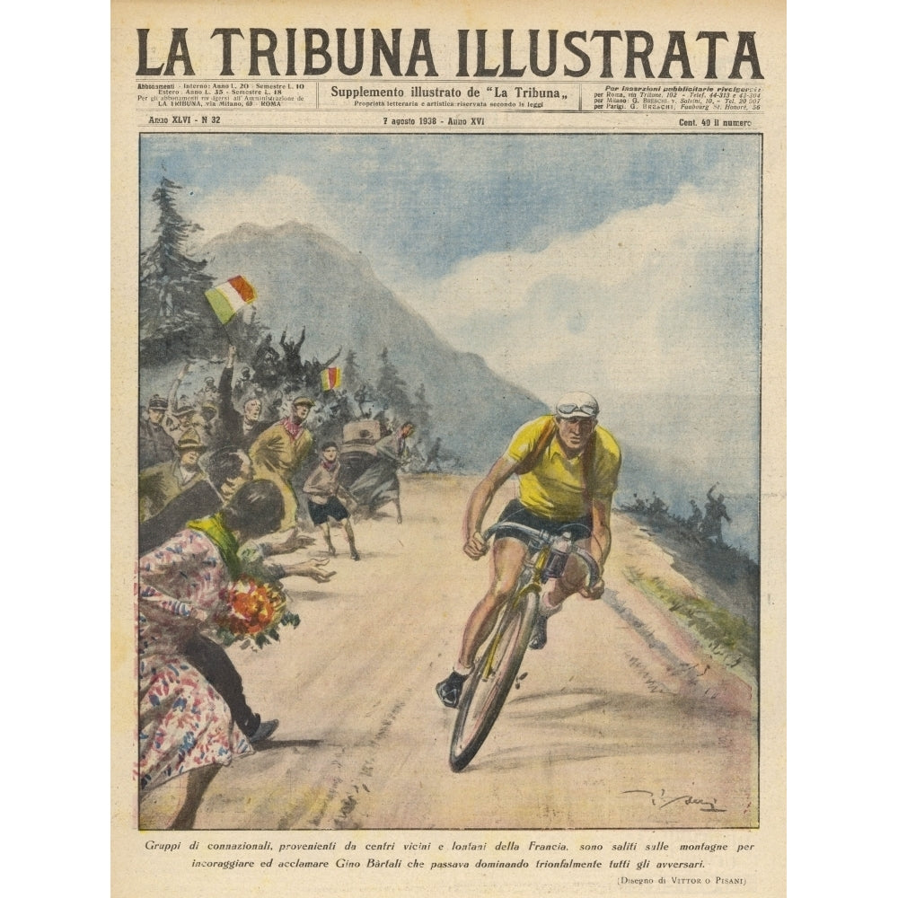 Tour De France Bartali Poster Print By Mary Evans Picture Library Image 2