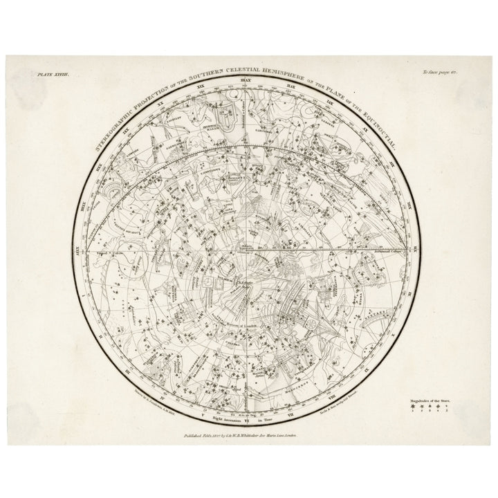 Whittaker Star Map 28 Poster Print By Mary Evans Picture Library Image 2