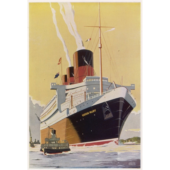 Queen Mary Ship Poster Print By Mary Evans Picture Library Image 1