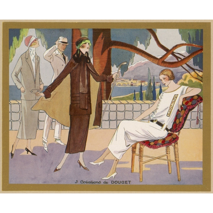 Elegant Ladies On The French Riviera Poster Print By Mary Evans Picture Library Image 1