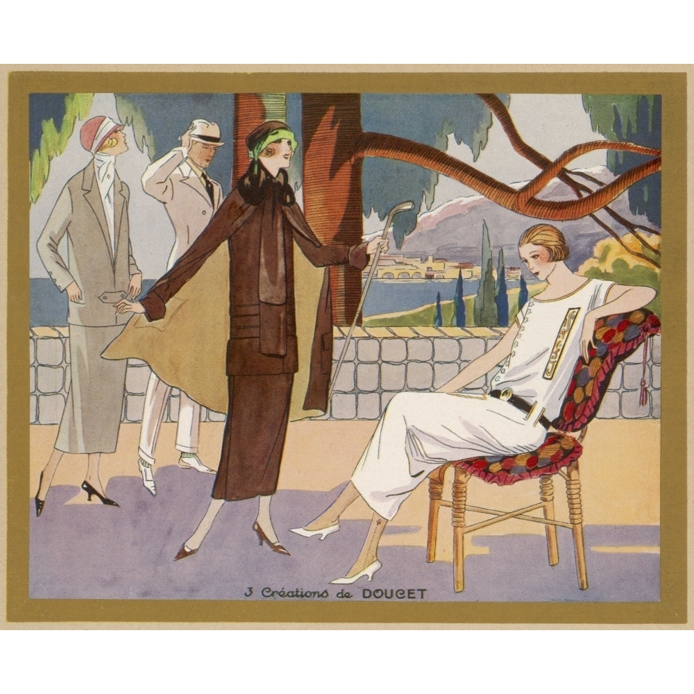 Elegant Ladies On The French Riviera Poster Print By Mary Evans Picture Library Image 2