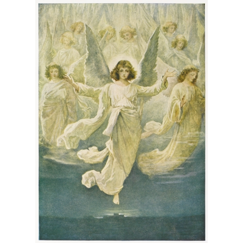 Angels Announce Jesus Poster Print By Mary Evans Picture Library Image 1