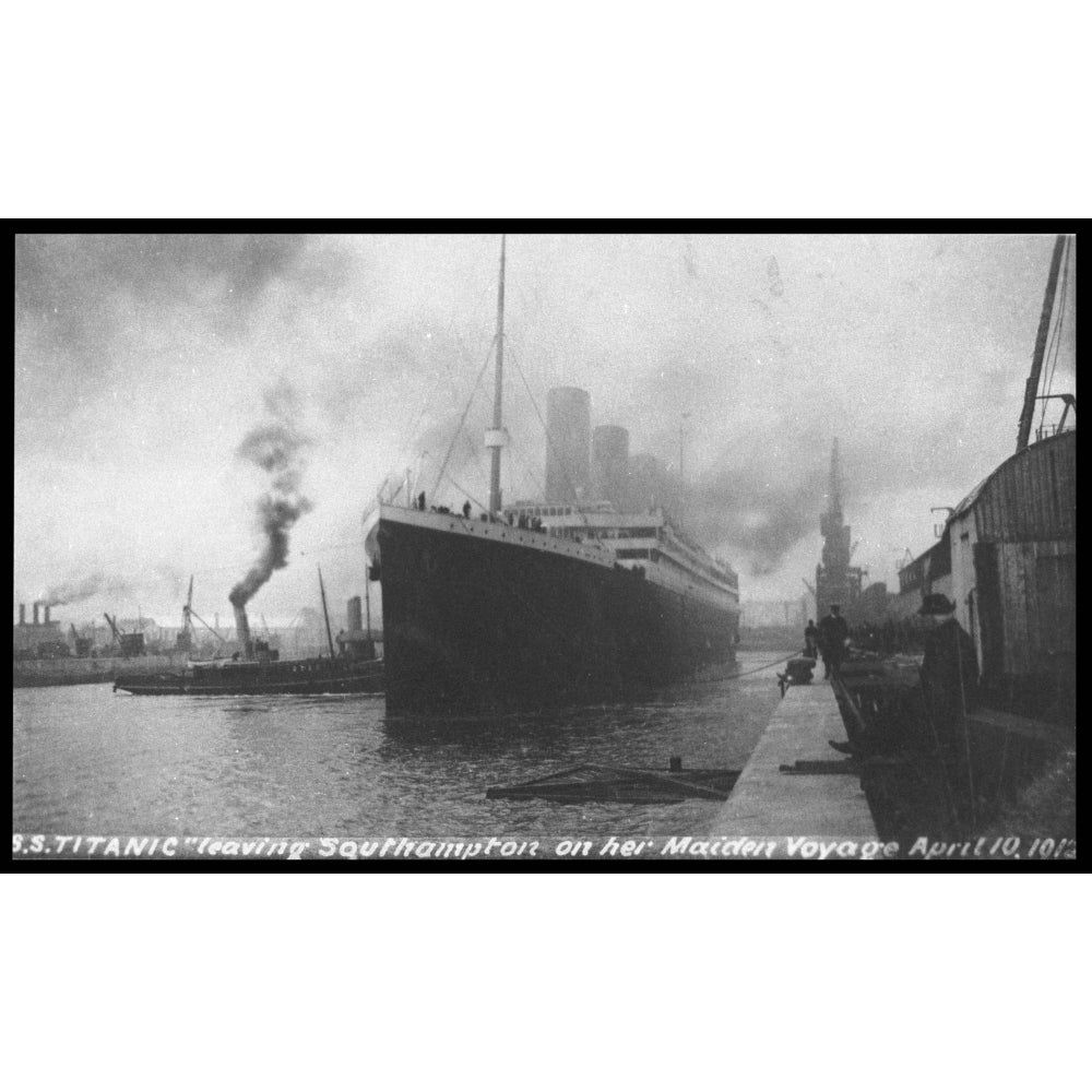 Rms Titanic Leaving Southampton On Her Maiden Voyage Print By Mary Evans Picture Libraryonslow Auctions Limited Image 2