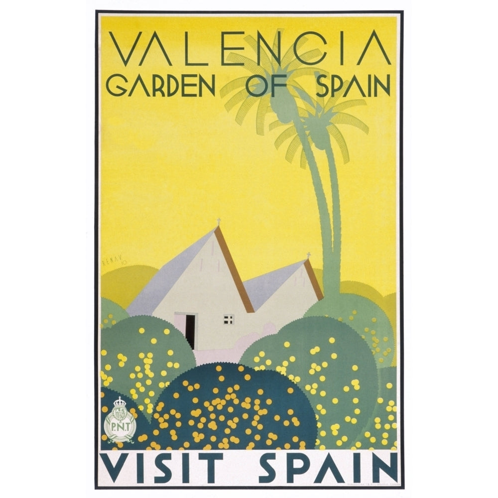 Poster For Valencia Garden Of Spain Poster Print By Mary Evans Picture Libraryonslow Auctions Limited Image 2