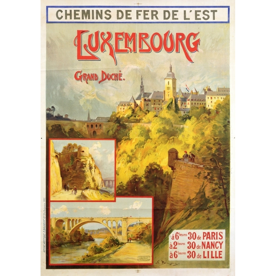 Poster Railway Excursions To Luxembourg Poster Print By Mary Evans Picture Libraryonslow Auctions Limited Image 1