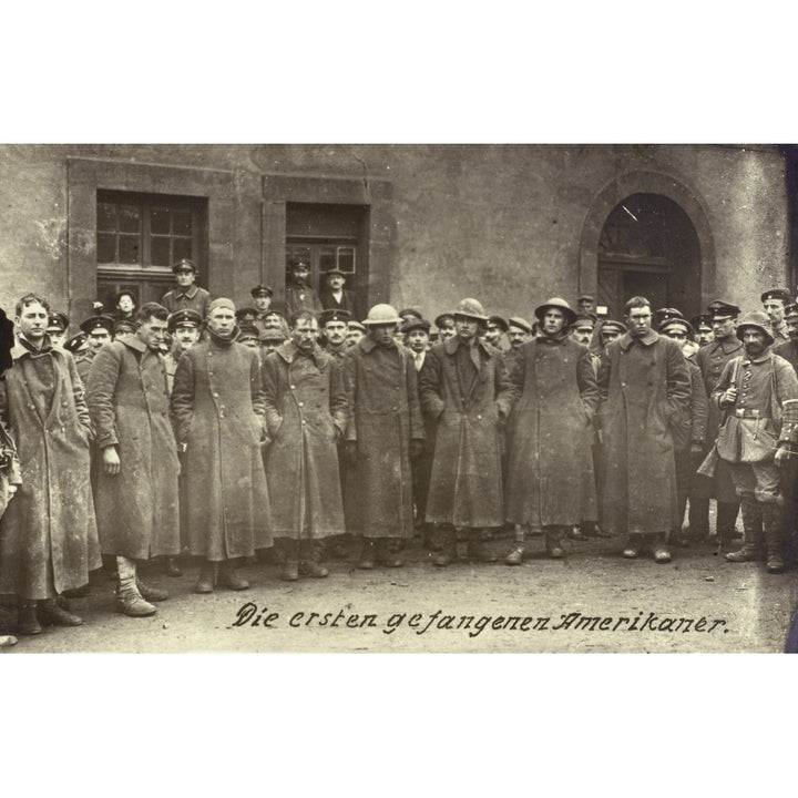 First American Pows - Wwi - 1917 Poster Print By Mary Evans Grenville Collins Postcard Collection Image 1