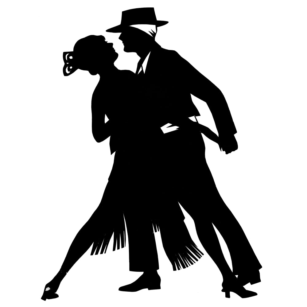 Silhouette Of Exotic Couple Dancing Poster Print By ??H L Oakley Mary Evans Image 1