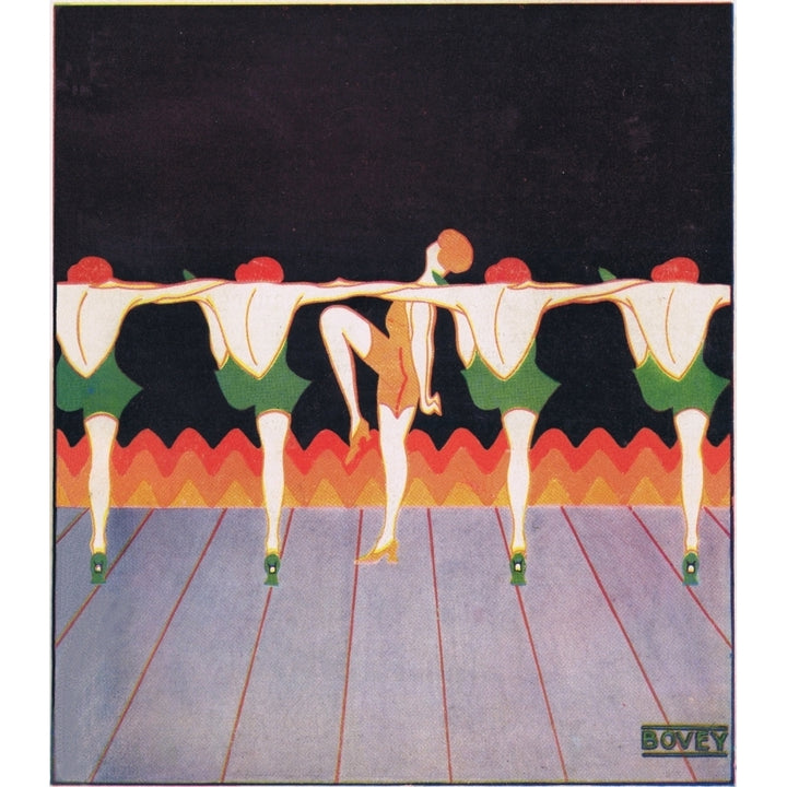 Art Deco Cover For Theatre World February 1925 Poster Print By Mary Evans Jazz Age Club Collection Image 1