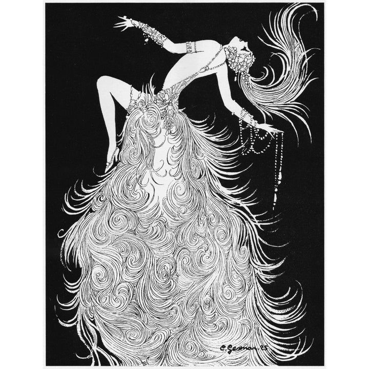 Art Deco Sketch By Gesmar Of Showgirl 1926 Poster Print By Mary Evans Jazz Age Club Collection Image 2