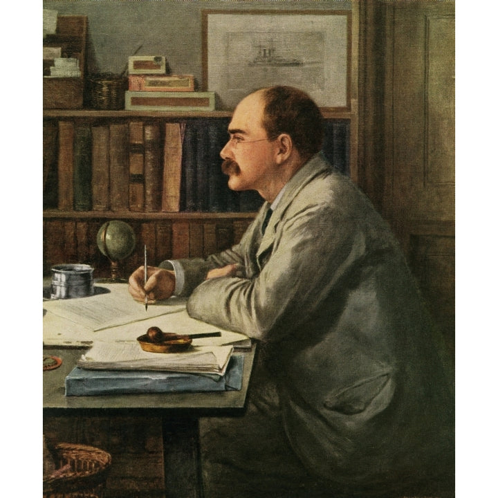 Rudyard Kipling Poster Print By Mary Evans Picture Librarypeter and Dawn Cope Collection Image 2