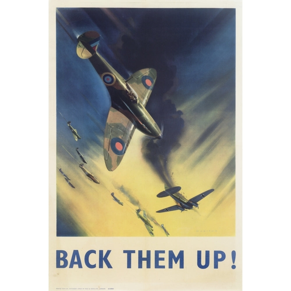 Raf Poster Back Them Up Ww2 Print By ??The Royal Aeronautical Society Mary Evans Image 2