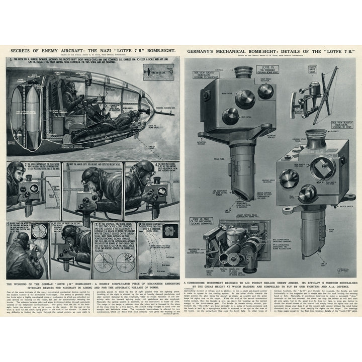 German Lotfe 7B Bomb Sight By G. H. Davis Poster Print By ?? Illustrated London News Ltdmary Evans Image 1