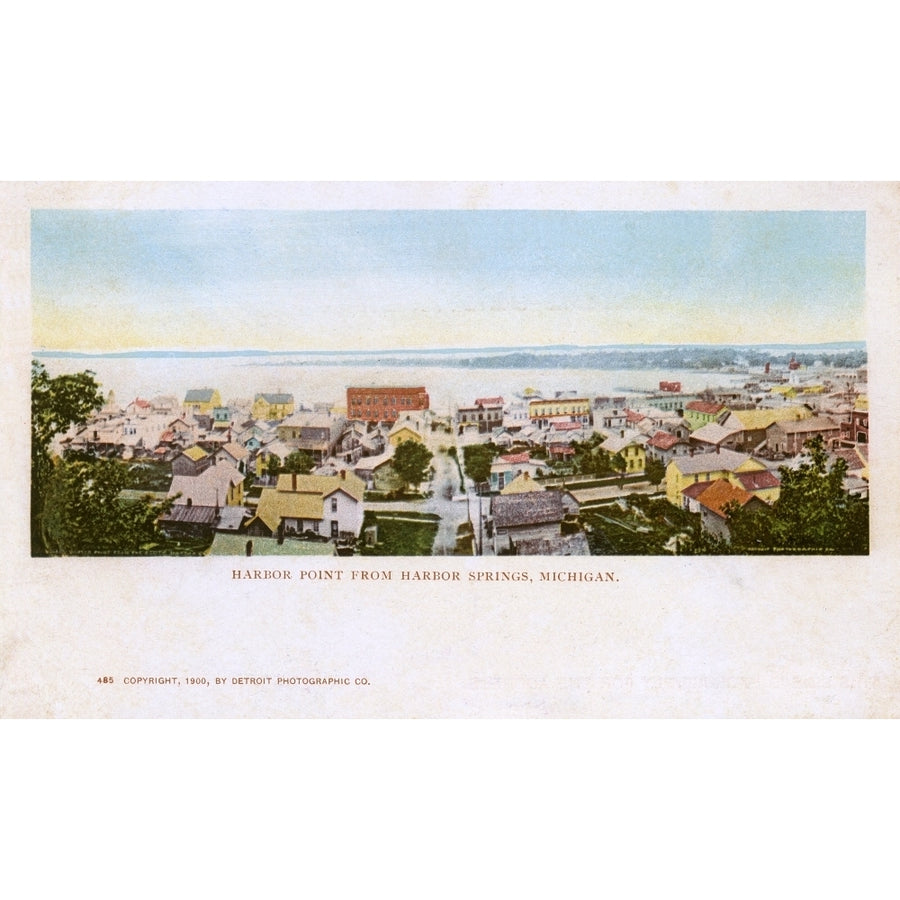 Harbor Point From Harbor Springs Michigan Usa Print By Mary Evans Grenville Collins Postcard Collection Image 1