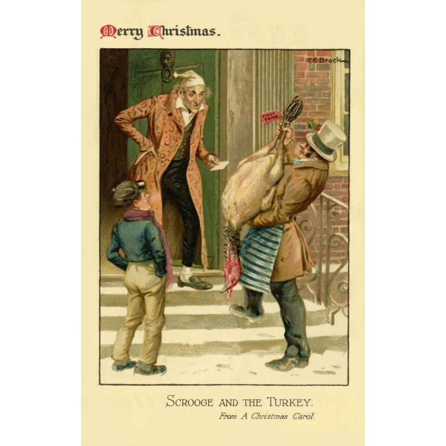 Dickens. A Christmas Carol Poster Print By Mary Evans Picture Librarypeter and Dawn Cope Collection Image 1