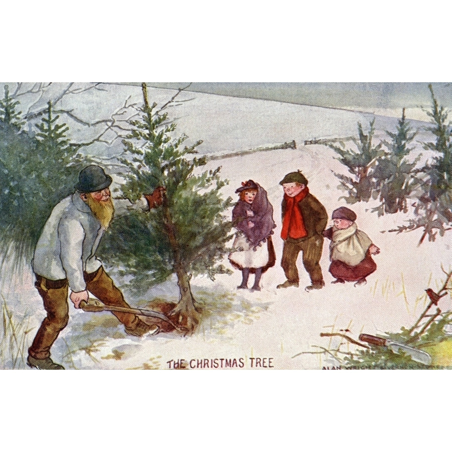 The Christmas Tree Poster Print By Mary Evans Picture Library Peter and Dawn Cope Collection Image 1