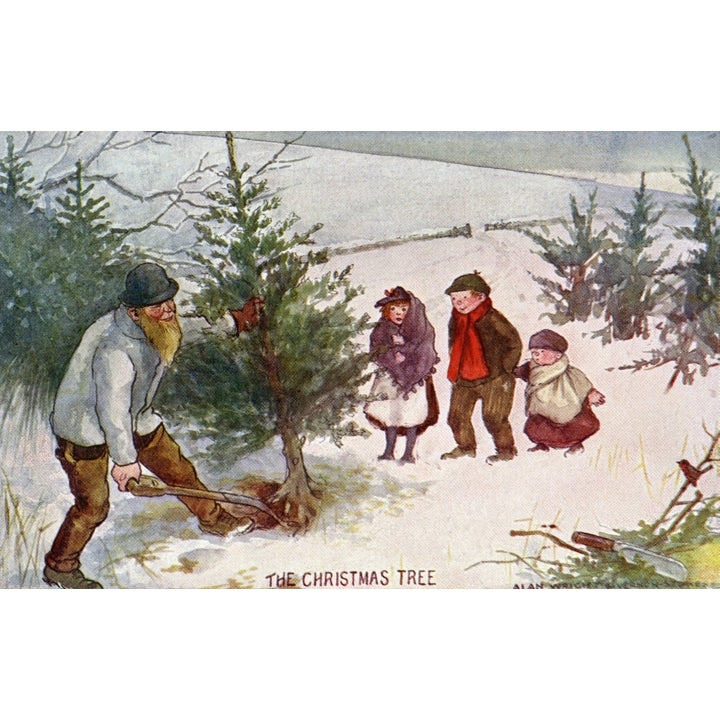 The Christmas Tree Poster Print By Mary Evans Picture Library Peter and Dawn Cope Collection Image 2