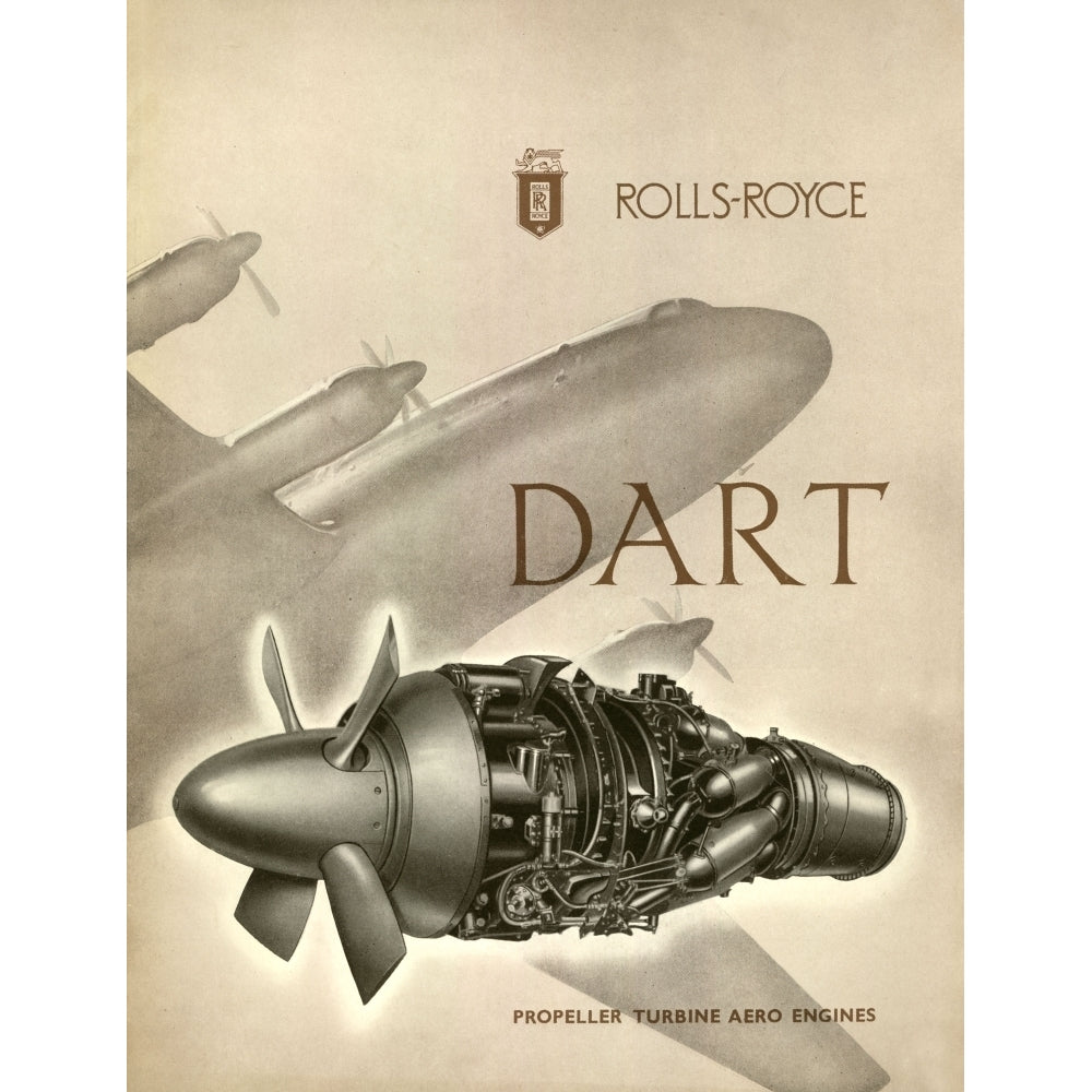 Rolls Royce Dart Brochure Cover Print By ?? The Royal Aeronautical Society Mary Evans Image 2