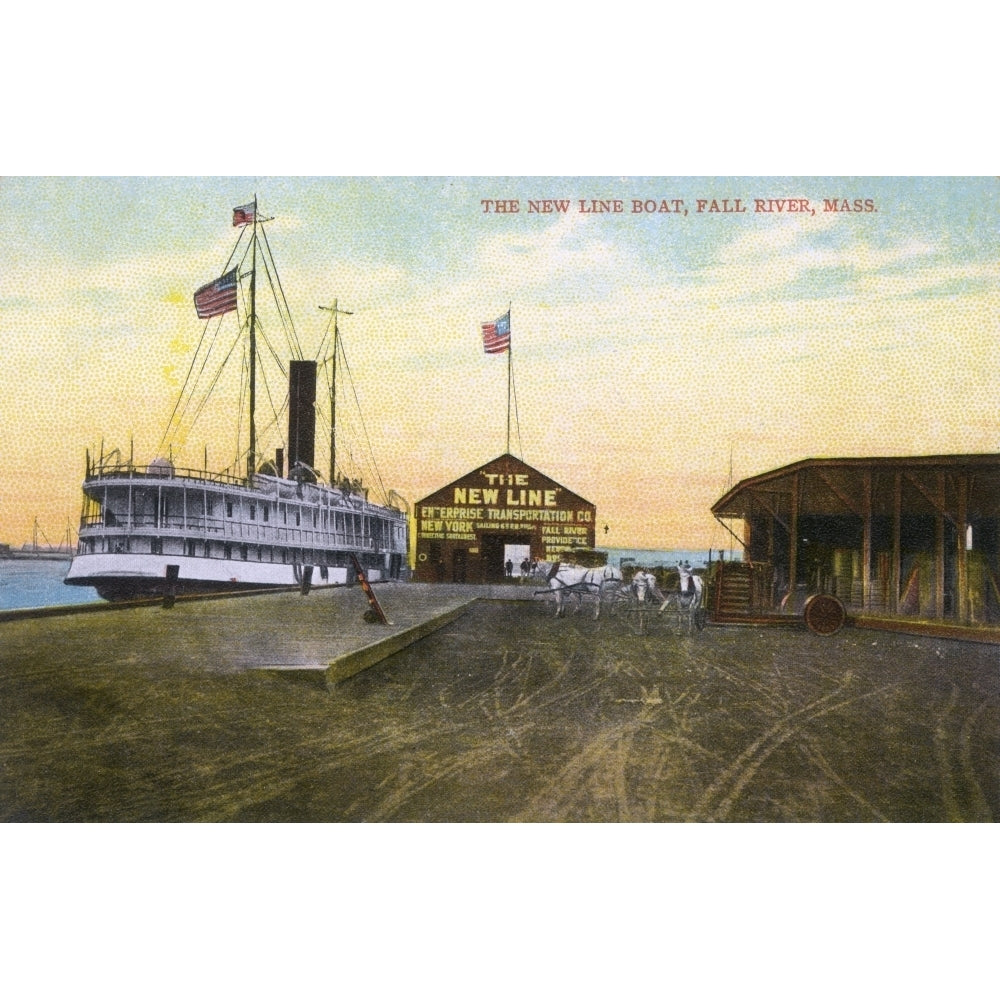 Steamer Of The Fall River Line Massachusetts Usa Poster Print By Mary Evans Pharcide Image 2