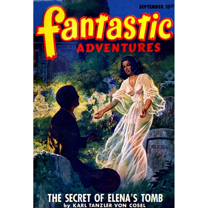 Fantastic Adventures - The Secret Of ElenaS Tomb Poster Print By Mary Evans Picture Library Image 2